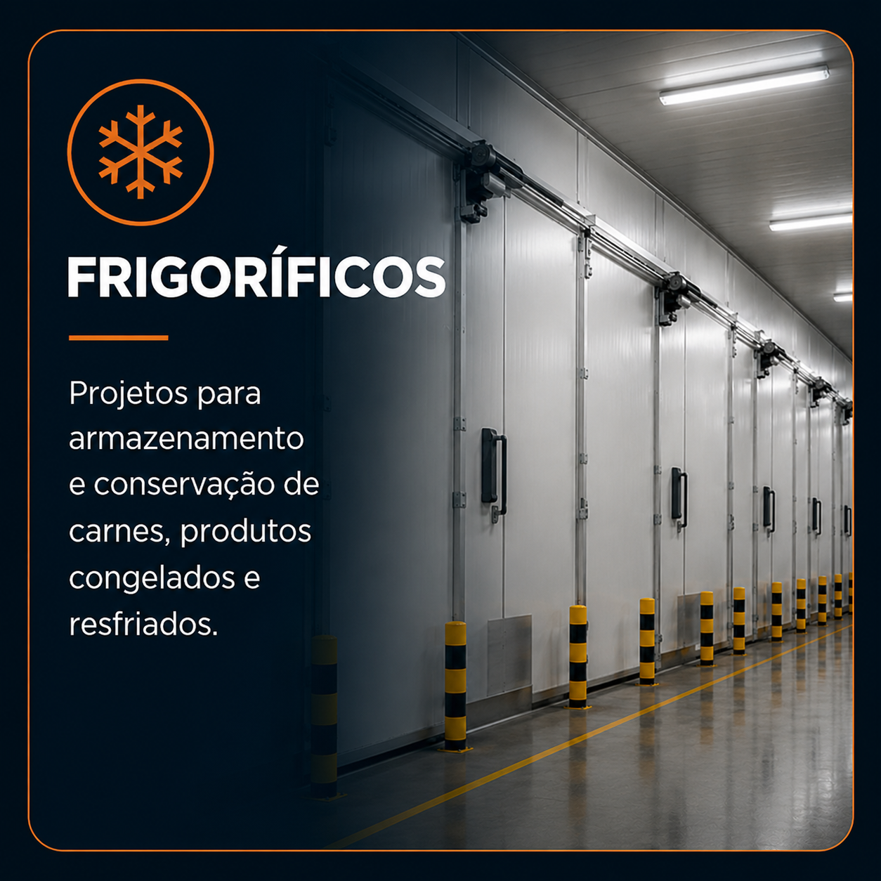 Projeto e montagem de câmaras frias industriais em São Paulo com engenharia especializada e soluções completas para indústrias.